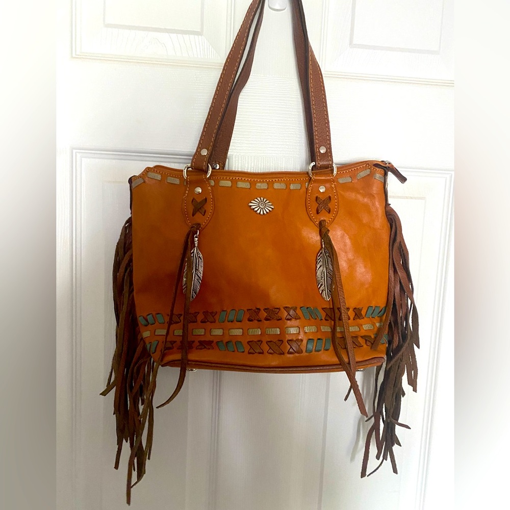 American West leather purse